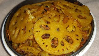 Lotus Root Fry Recipe|Lotus Stem|Thamarai Thandu| Healthy Fiber Rich Recipe| Weight loss Food Video