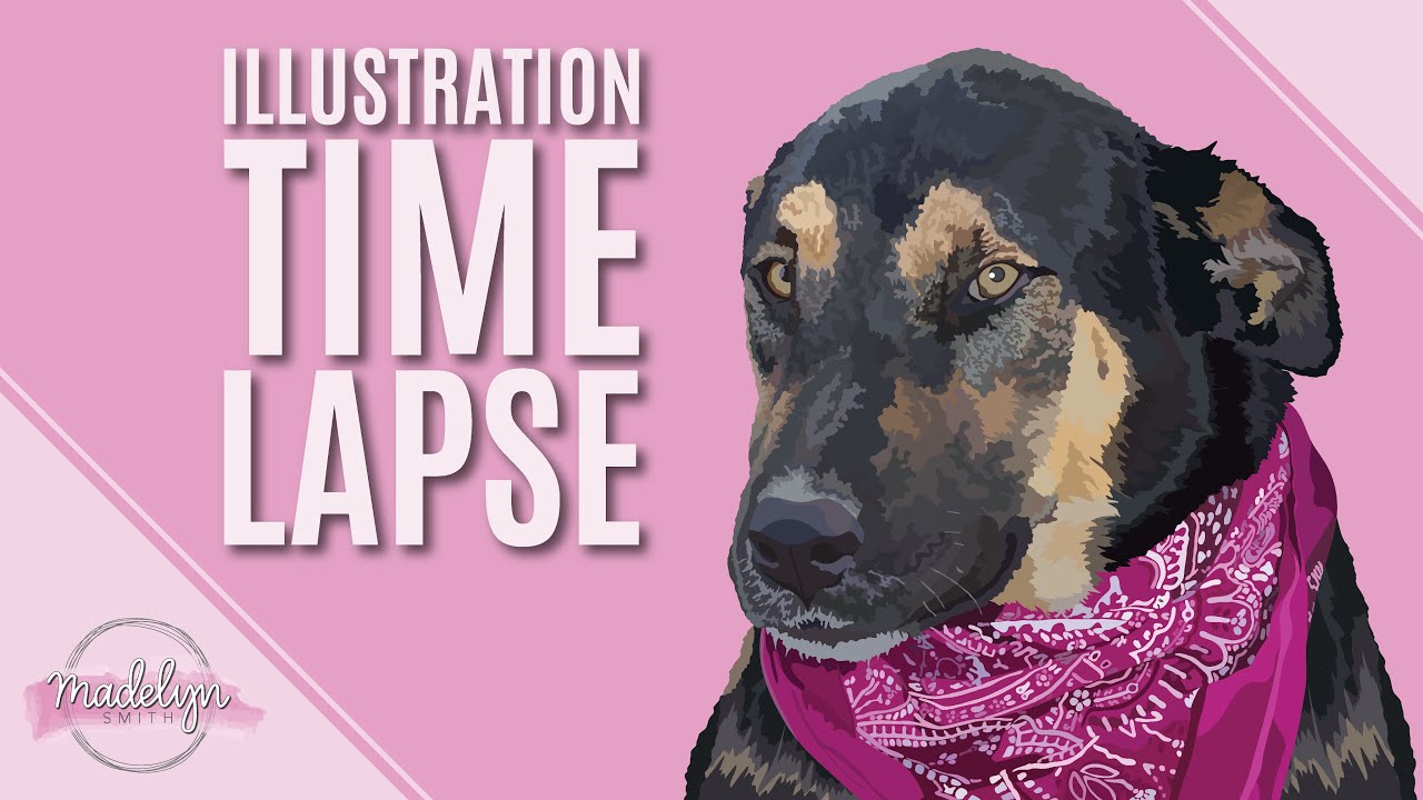 Digital Illustration Time-Lapse | Custom Pet Portrait