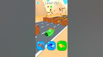 Shape-shifting Funny Race All Level Gameplay Walkthrough Master Level #634 BeamNG.drive #Shorts