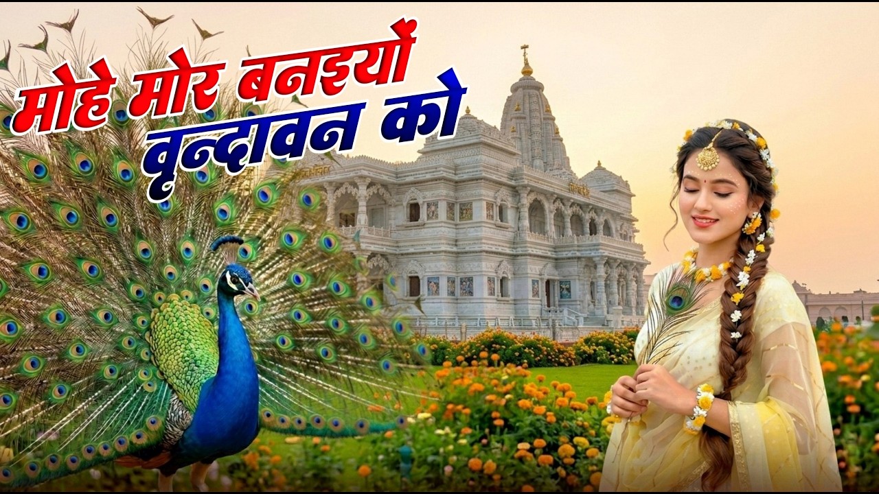 मोहे मोर बनइय्यो राधा |Mohe Mor Banaiyo Radha Apne Vrindavan Ko|Peaceful Radha Krishna Bhajan#radha