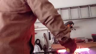 San Mai Knife Forge Weld