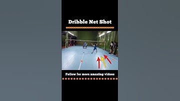 Dribble Net Shot #shorts #badminton #badmintontraining