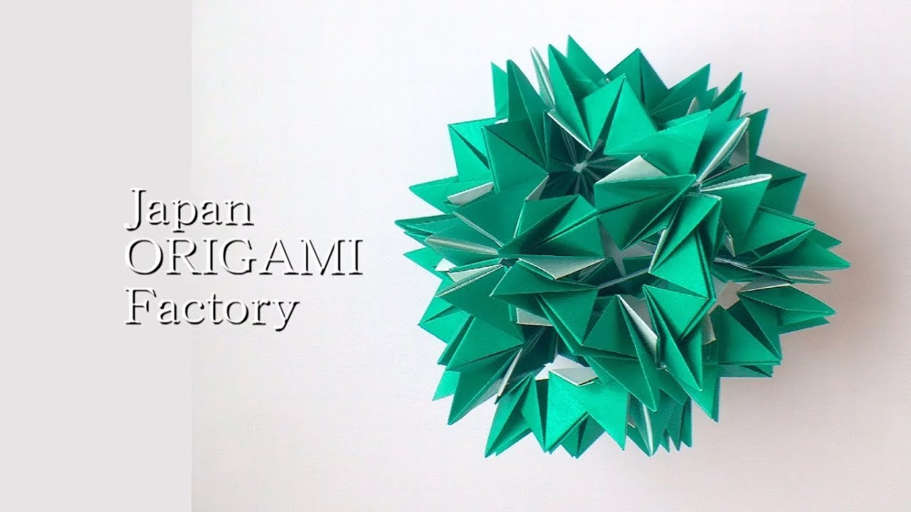 組み方】折り紙 くす玉 Origami Kusudama_Assembly - YouTube