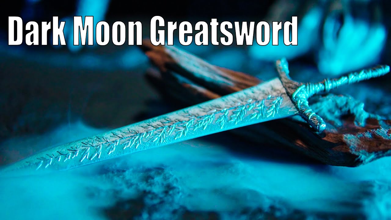 Dark Moon Greatsword Elden Ring Metal Replica | BlacksmithSONG Collectible — video still from the handmade miniature scene