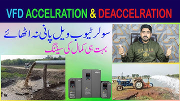 VFD Acceleration & Deacceleration II P0 Setting III 3 Phase Motar Speed torque Control IV VFD Solar