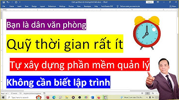 Làm phần mềm quản lý cấp tốc với MS Access - Bài tập 01 trắc nghiệm phần table - Học MS Access