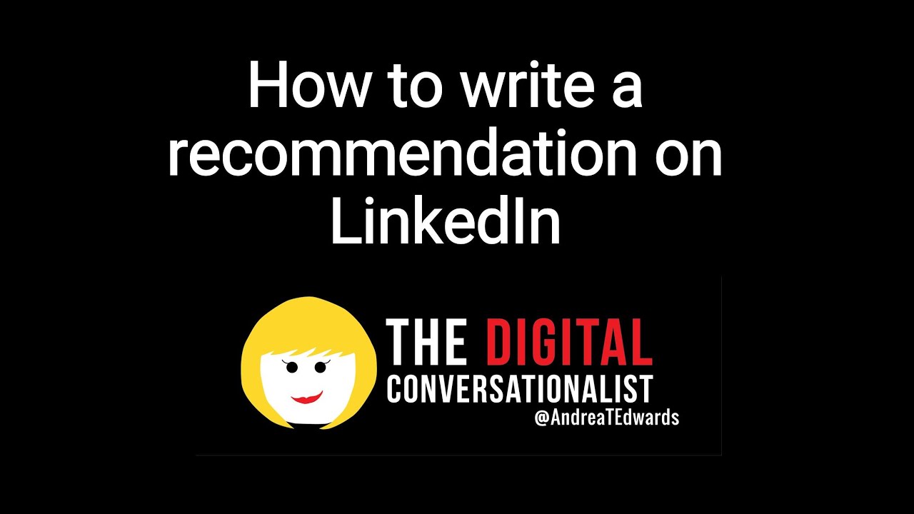 How to write a recommendation on LinkedIn - YouTube