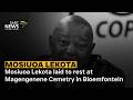 جنازة ليكوتا تم دفن   في مقبرة  في بلومفونتين