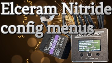 Elceram Nitride System configuration menus.