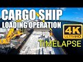 Cargo Ship! Full Cargo Loading Operation! TIMELAPSE