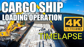 Cargo Ship! Full Cargo Loading Operation! TIMELAPSE