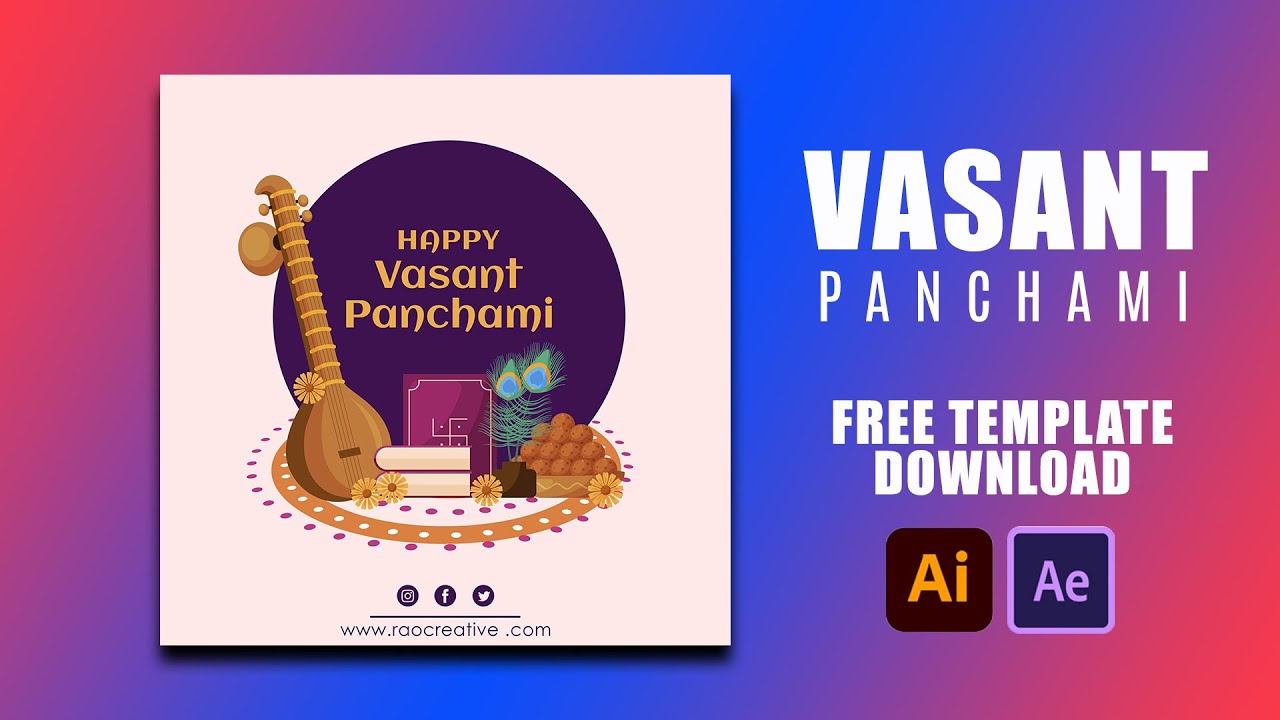 Vasant Panchami 2022 | Basant Panchami | Free Download Aftereffect File | Status Video