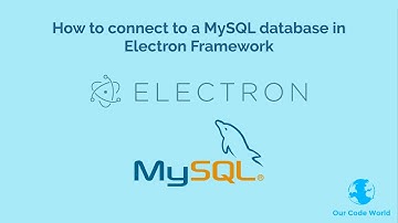 How to connect to a MySQL database in Electron Framework