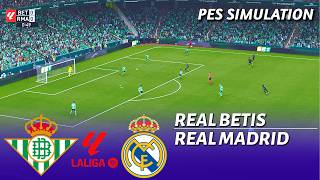 Real Betis vs Real Madrid | La Liga | Simulación de PES 2021