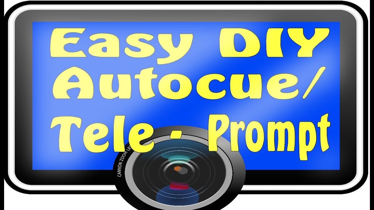 MAKE YOUR OWN EASY DIY AUTOCUE/TELEPROMPTER - YouTube