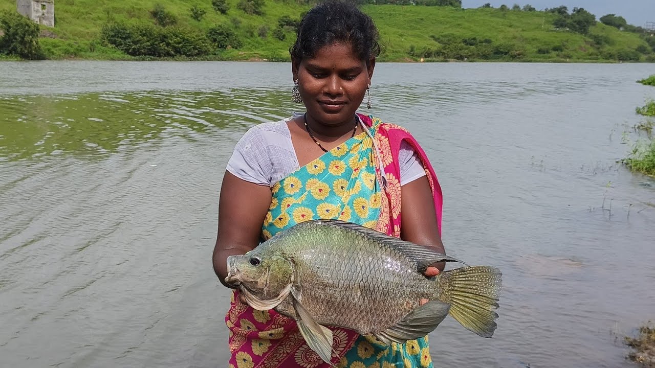 पहिल्यांदाच इंद्रायणी नदीला इतक्या🤭मोठ्या मोठ्या🤩 3 चिल्ला🐠प्या पकडल्या पिंकी आणि मी गेलो मार्केटला