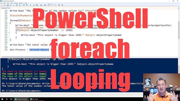 How to use PowerShell foreach