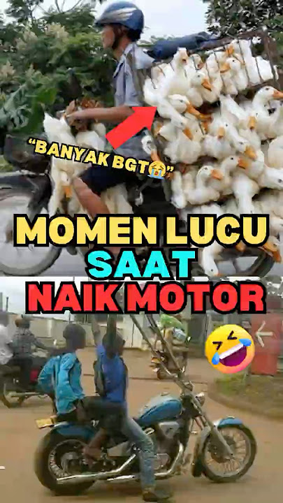 Inilah 3 Momen Lucu Saat Naik Motor #shorts
