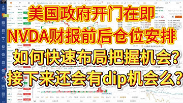 美国政府开门在即，NVDA财报前后仓位安排，如何快速布局把握机会？接下来还会有dip机会么？