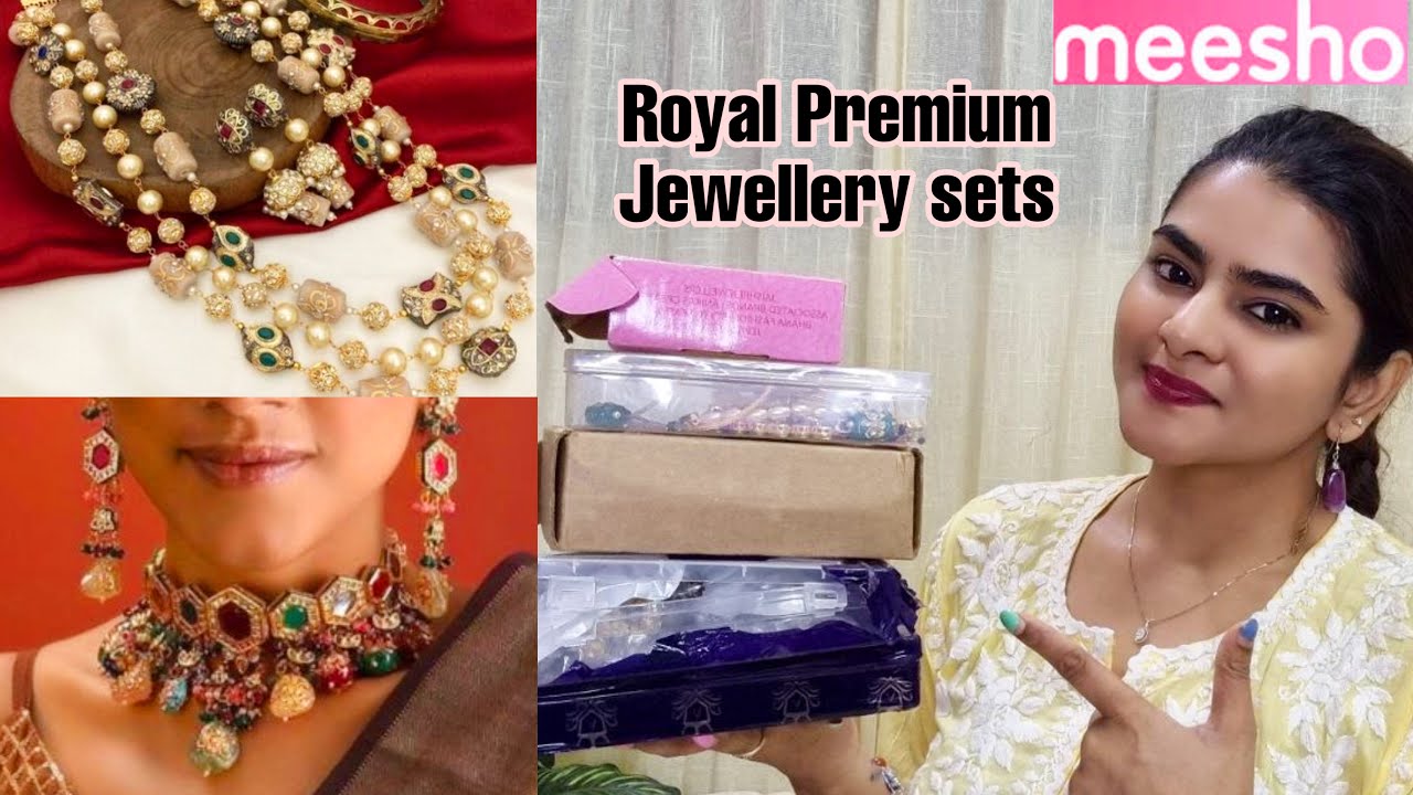 Meesho Royal premium Jewellery Set Haul | Festive wear Jewelleries ...