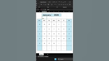 🤯🙀Excel calander making 📆📅🗓️🔥 Part - 1