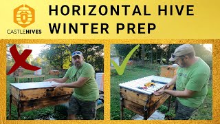 #beekeeping Winterizing a Horizontal Hive