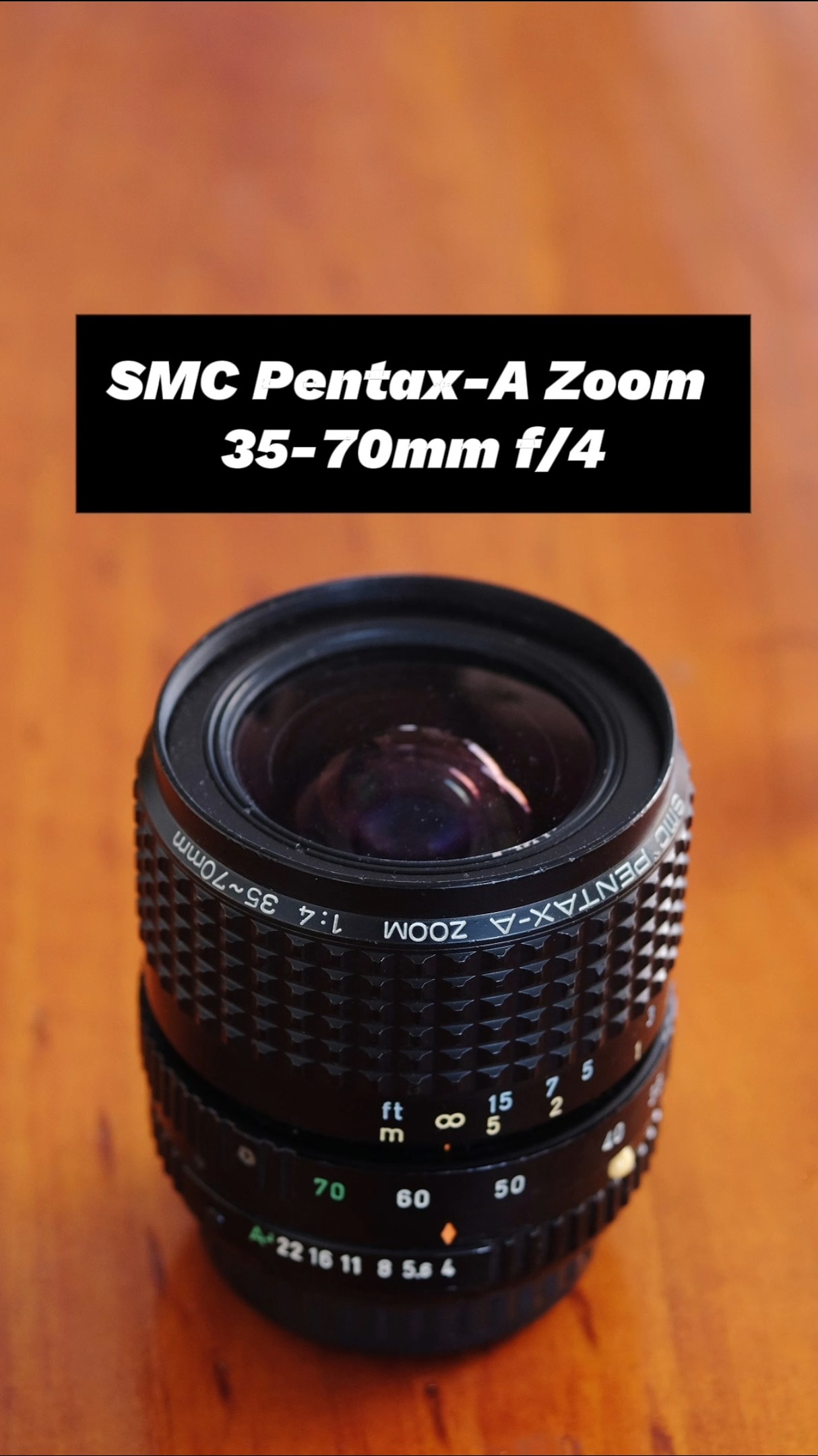 SMC Pentax-A Zoom 35-70mm f/4 #photography #vintagelens #pentax