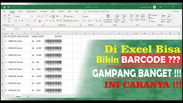Cara Membuat Barcode di Excel Mudah Banget | Cara Membuat Barcode Sendiri Gratis