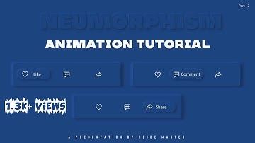 Neumorphism - Part 2 - Animation in PowerPoint | Soft UI Level | Part 2 |  Template Free Download