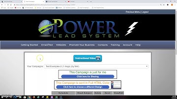 Sending an Email Broadcast to your list - Power Lead System