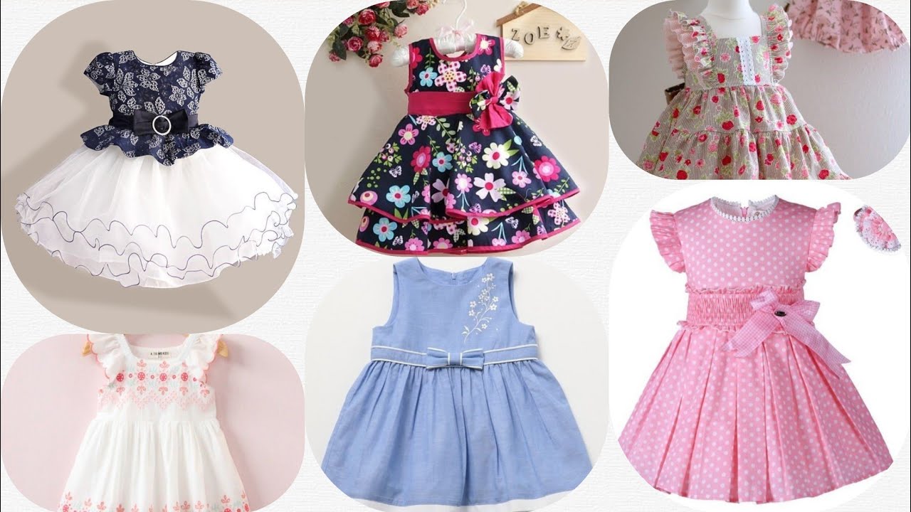 latest casual baby dress stylish baby frock beautiful design YouTube