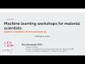 MTEC machine learning workshop: Session 1 - Course introduction and statistics review