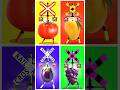 【 踏切アニメ 】 車を狂った踏切に変える 🚦 Turning fruits and vegetables Railroad Crossing and Parading