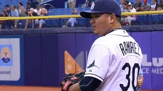 CLE@TB: Ramirez fans seven, holds Tribe to one run