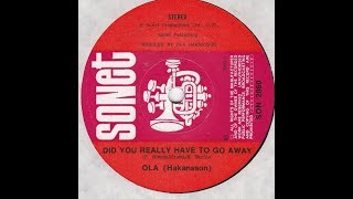 Ola Håkansson - Did You Really Have To Go Away / Na Na Na (7" Vinyl Record) 1975 screenshot 2