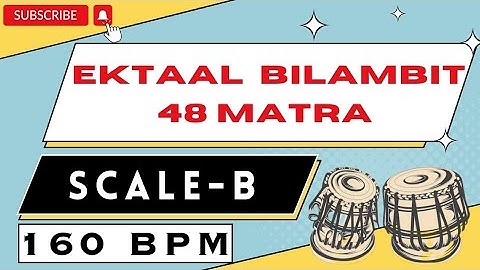 Ektaal Bilambit 48 || Scale B || 160 BPM || Tanpura Sa Pa Sa || Vocal Practice || @MUSICAL_ACOUSTICS