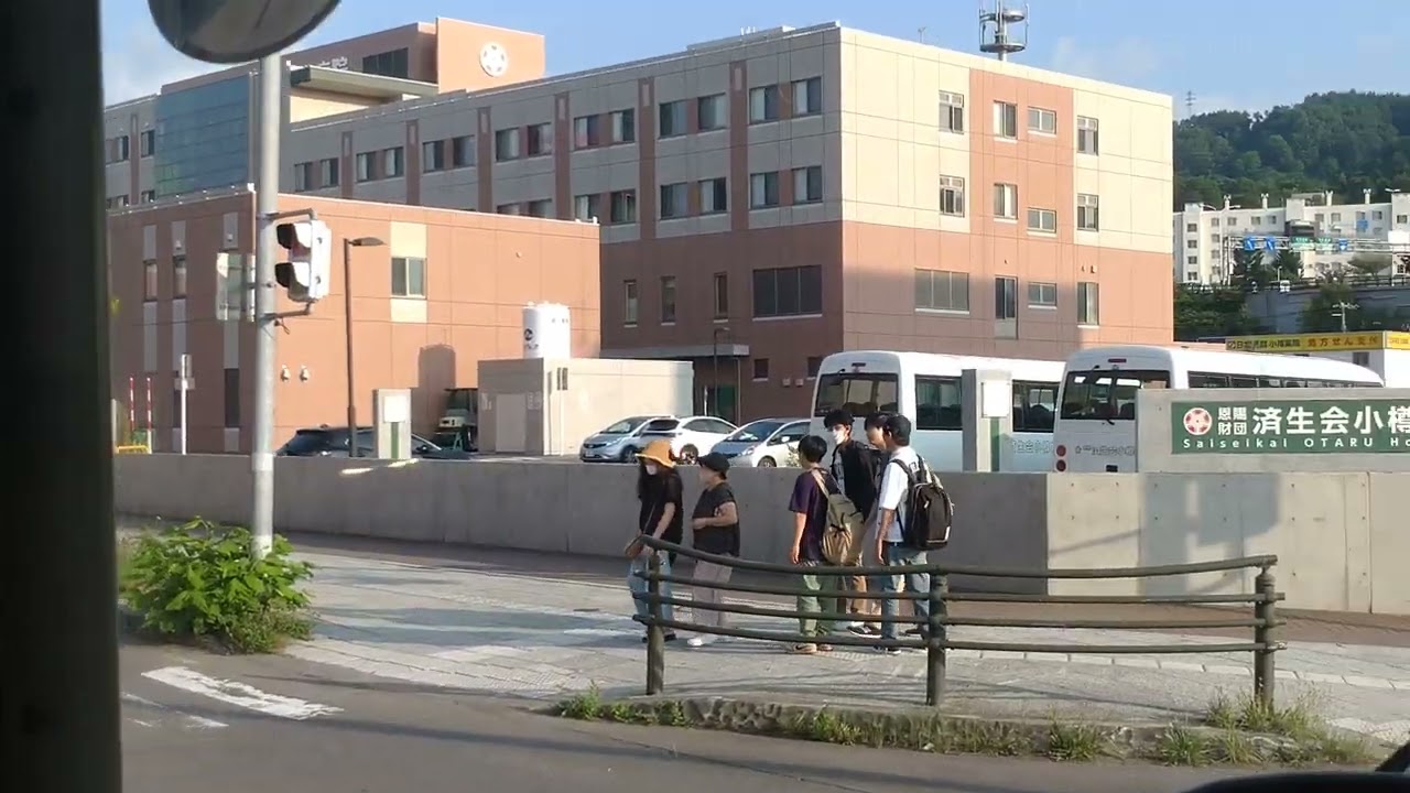 北海道中央バス・おたもい【バス前面展望(乗合)】普通 [37] 最上ぱるて築港線(小樽市内線) 「ぱるて築港〜新南樽市場〜済生会小樽病院〜最上町」　〘高評価 と チャンネル登録 お願いします〙