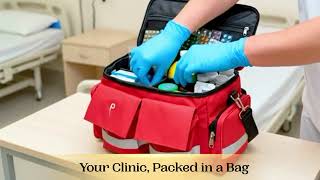 PAHAL 18 Inch First Aid Medical Kit Bag Red | Heavy Duty Waterproof Emergency Medicine Bag | 10 Pockets & 3 Compartments | Doctor, Nurse & Medical Instrument Organizer | First Aid Bag for Home Use video