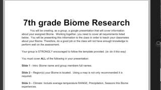 Biome Project Instructions screenshot 4