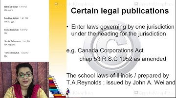 Choice of access points: legal and serial publications