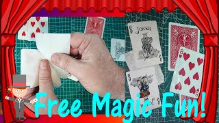 Splitting A Playing Card and Crafting A Fiedler's Flier - Magic DIY Craft