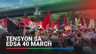 Tensyon Sumiklab Sa Edsa 40 March Abs-Cbn News