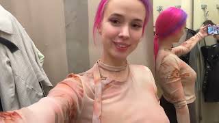 TRY ON HAUL by FairyElfie  See through tops in the fitting room2024