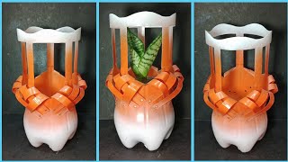 Easy Recycling Ideas With Plastic Bottles Into Beautiful Flower Pot Best Design
