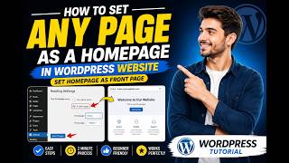 How to set a page as Homepage in WordPress Website? Change normal page to static page