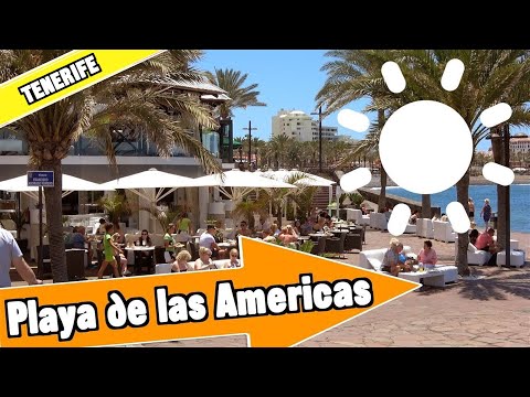 Playa de las Americas Tenerife Spain: Tour of beach and resort