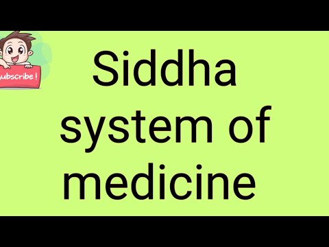 Siddha system of