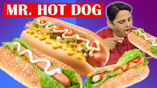 Mr. Hot Dog in Delhi ! Veg Hot Dog ! Best Street Food ! Delhi Street Food ! Street Food India