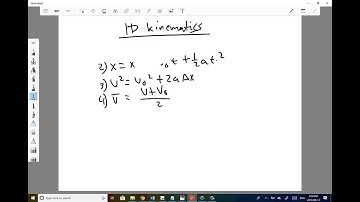AP Physics C Mechanics: 1D Kinematics