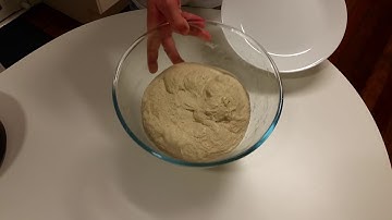 Final shaping of a boule - wet hands and dry table is the trick!